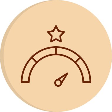 performans simgesi, vektör illüstrasyonu basit tasarım