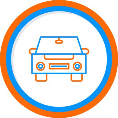 araba web simgesi basit illüstrasyon 