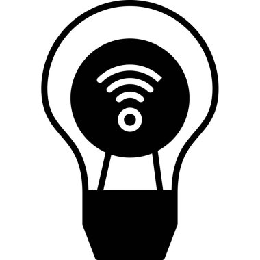 ampul simgesi, vektör illüstrasyonu 