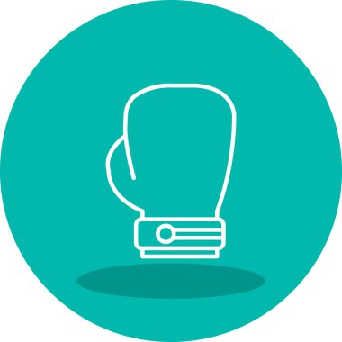 Boks eldiveni simge vektör çizim