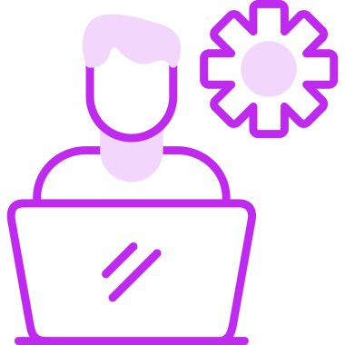 Yazılım Geliştirici Web simgesi vektör çizimi