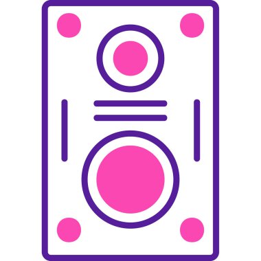 hoparlör basit vektör illüstrasyonu