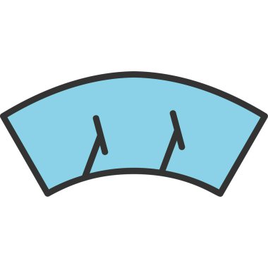 Silecek ağ simgesi vektör illüstrasyonu