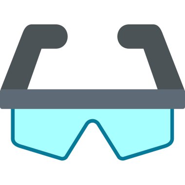 Gözlük. Web simgesi basit illüstrasyon 