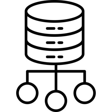 Ağ basit simgesini, vektör çizim