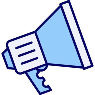 megafon web simgesi, vektör çizim 