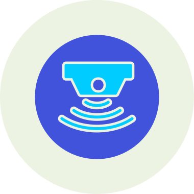 sensör simgesi, vektör illüstrasyonu basit tasarım