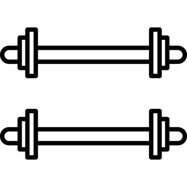 Ağırlıklandırılmış çubuk simgesi web basit illüstrasyon
