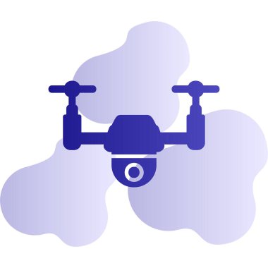 Drone simgesi vektör illüstrasyon tasarımı