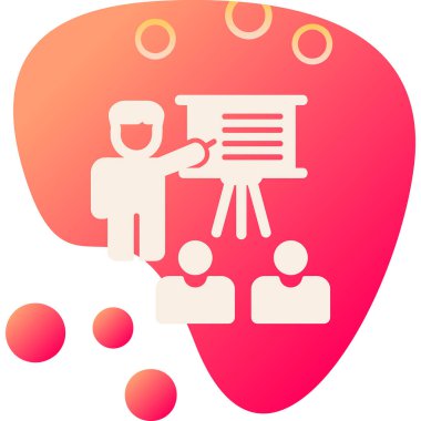 personel eğitim simgesi, vektör illüstrasyonu basit tasarım