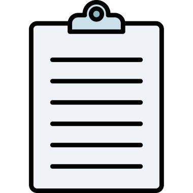 Onay listesi düz simgesi 