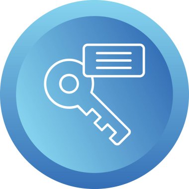 Anahtar kelime web simgesi. vektör illüstrasyonu