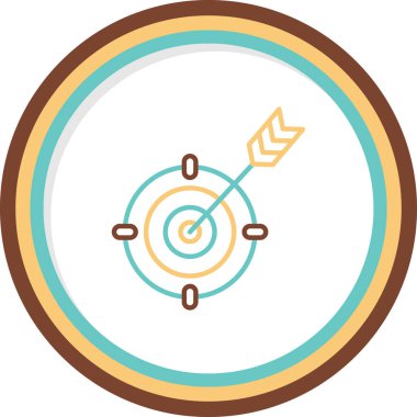 goal icon, vector illustration simple design