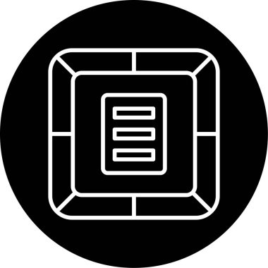 Web sitesi menü simgesi, vektör illüstrasyonu basit tasarım