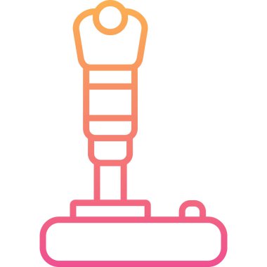 Modern joystick simgesinin vektör çizimi                             