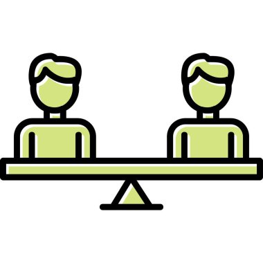 Modern Eşitlik simgesinin vektör illüstrasyonu                