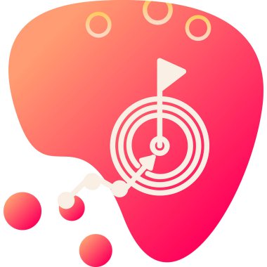 goal icon, vector illustration simple design