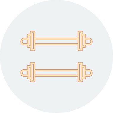 Ağırlıklandırılmış çubuk simgesi web basit illüstrasyon