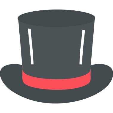 Sihirli Şapka web simgesi, vektör illüstrasyonu 