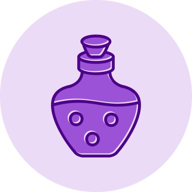 İksir ağı simgesi, vektör illüstrasyonu