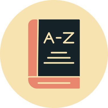 kitap simgesi, gramer konsepti, vektör illüstrasyonu