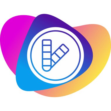 Renk Paleti web simgesi vektör çizimi