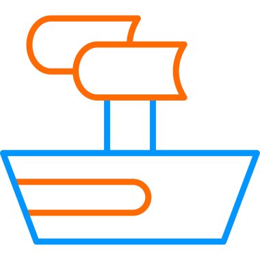 Trireme web simgesi vektör illüstrasyonu