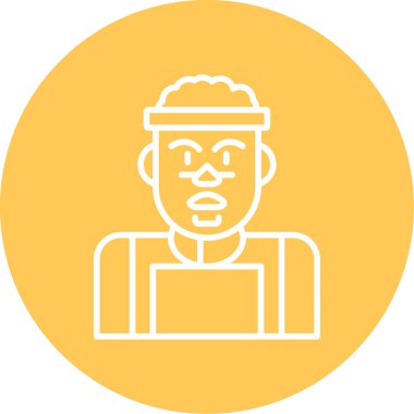 Erkek Sporcu yassı simgesi, vektör illüstrasyonu  