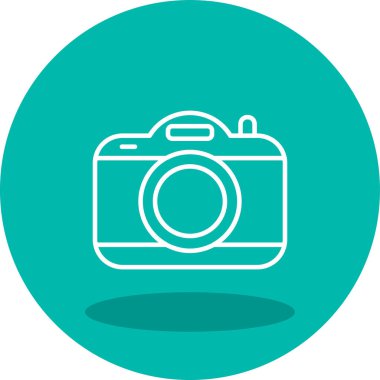 kamera simgesi, vektör illüstrasyonu basit tasarım