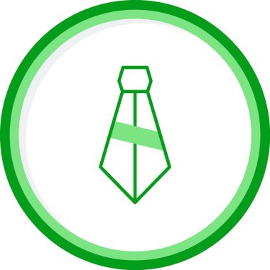 Düz Boyunbağı simgesinin vektör çizimi