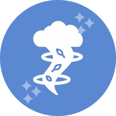 Tornado simgesi, vektör illüstrasyonu basit tasarım