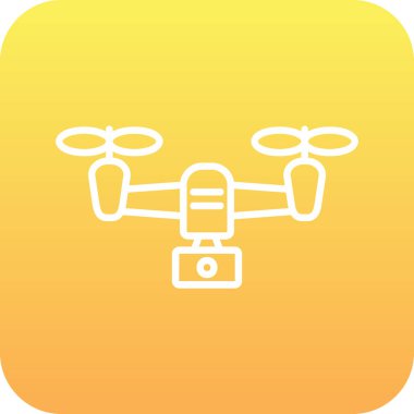 5g Drone simgesi, vektör illüstrasyonu, basit tasarım