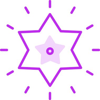 yıldız web simgesi basit illüstrasyon 