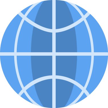 dünya simgesi web basit illüstrasyon