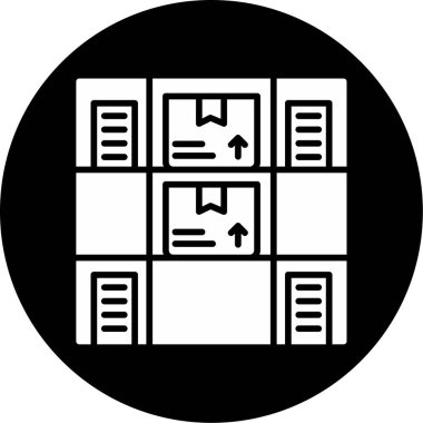 Stok simgesinin vektör illüstrasyonu 