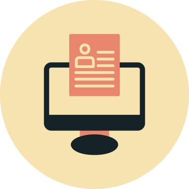 Çevrimiçi Web simgesi, vektör illüstrasyonu