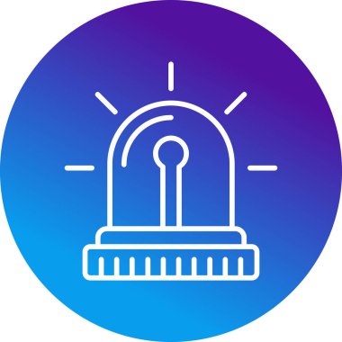 Modern Siren simgesinin vektör illüstrasyonu      