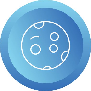 Merkür web simgesi vektör illüstrasyonu