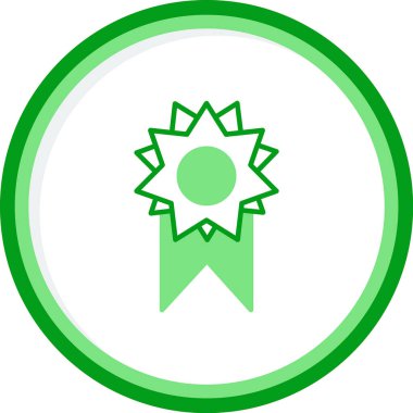 Rozet Web simgesi basit illüstrasyon 