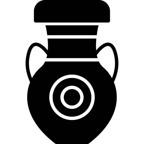 Vase web icon, vector illustration