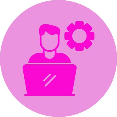 Yazılım Geliştirici Web simgesi vektör çizimi