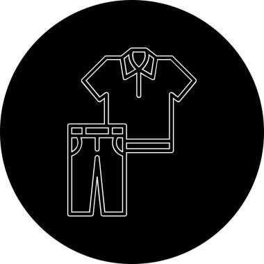 giysi web simgesi, vektör illüstrasyonu 