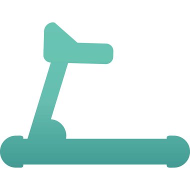 koşu bandı web simgesi, vektör çizim 