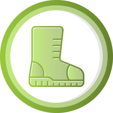 Ayakkabı simgesinin vektör illüstrasyonu