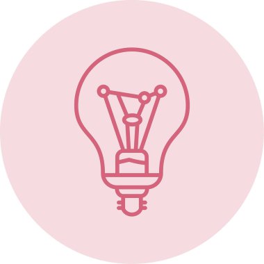 Ampul. Web simgesi basit illüstrasyon