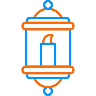 Bir fener ağ simgesinin vektör illüstrasyonu