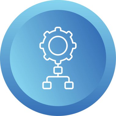 Uygulama süreci simgesi, vektör illüstrasyonu basit tasarım