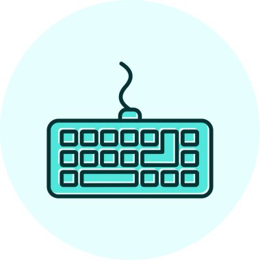 klavyenin modern vektör simgesi, illüstrasyon 