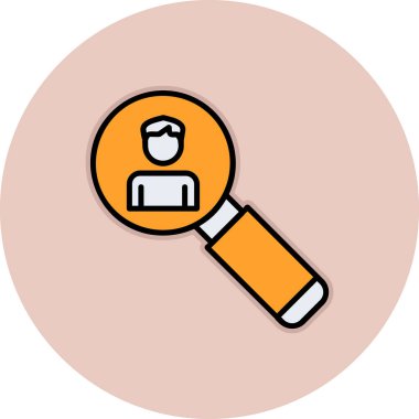 Asker Adayı Web simgesi vektör illüstrasyonu