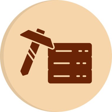 Veri Madenciliği ikon vektör çizimi